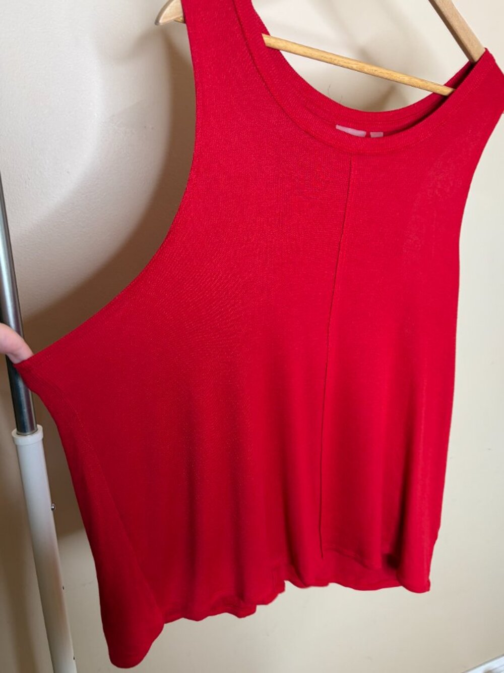 New Zella Favorite Ribbed Red Tank Top Size 2X - Picture 4 of 11